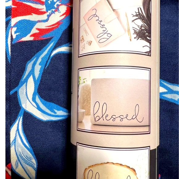 BLESSED Vinyl Wall Art 11”x4.5” home decor designer wall unframed Adhesive Decal - Picture 2 of 3